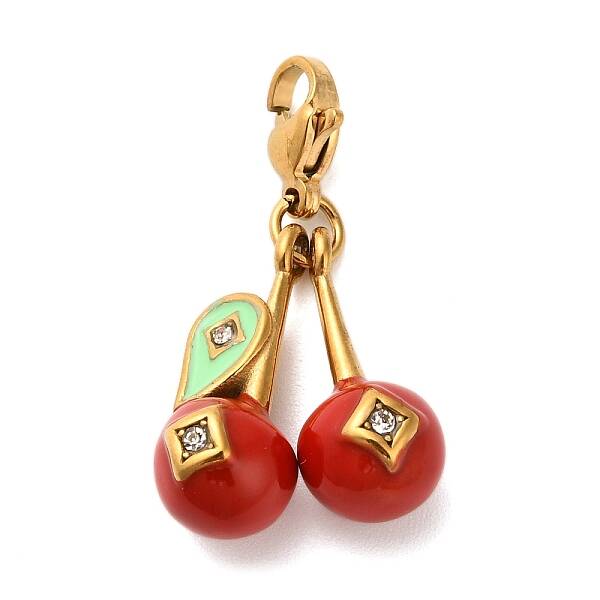 304 Stainless Steel Enamel Pendant Decoratins