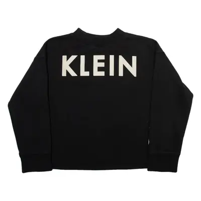 CALVIN KLEIN JEANS Womens Sweatshirt Black High Neck S