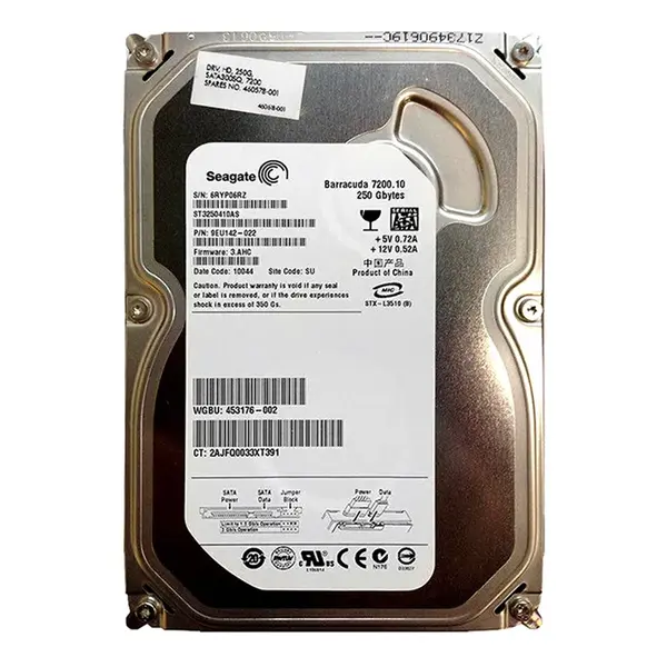 453176-002 HP 250GB 7200RPM SATA 3Gb/s 16MB Cache 3.5-inch Hard Drive