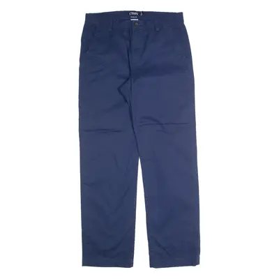 CHAPS Chino Mens Trousers Blue Regular Straight W32 L32