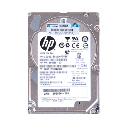 652566-001 HP 300GB 6Gb/s SAS 10000 2.5-inch Hard Drive