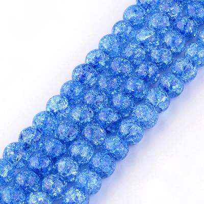 Synthetic Crackle Quartz Beads Strands