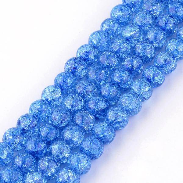 Synthetic Crackle Quartz Beads Strands