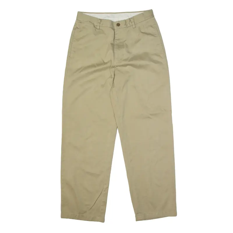 NAUTICA Clipper Chino Trousers Beige Relaxed Straight Mens W30 L29