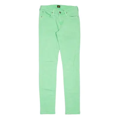 LEE Scarlett Womens Jeans Green Slim Skinny W26 L29