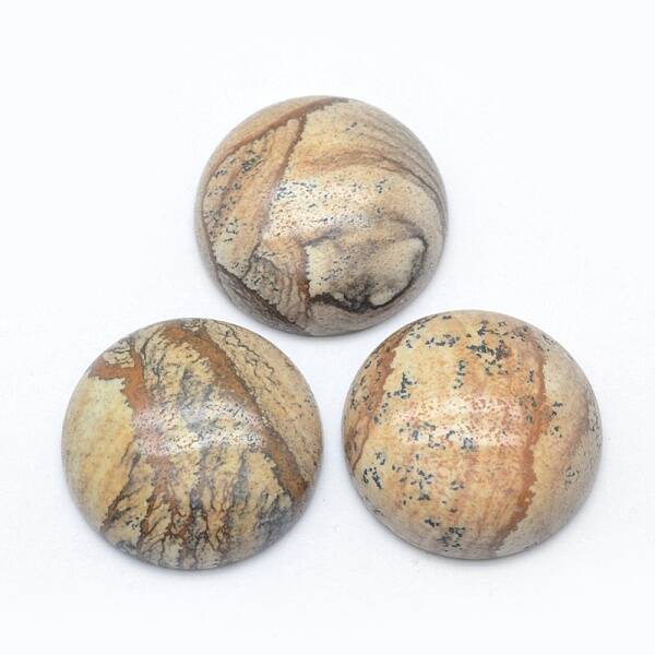 Natural Picture Jasper Cabochons