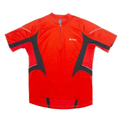 ODLO Cycling Mens Jersey Red High Neck 2XL