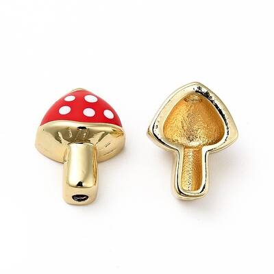 Rack Plating Brass Enamel Beads