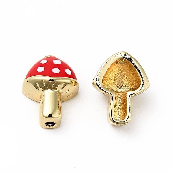 Rack Plating Brass Enamel Beads