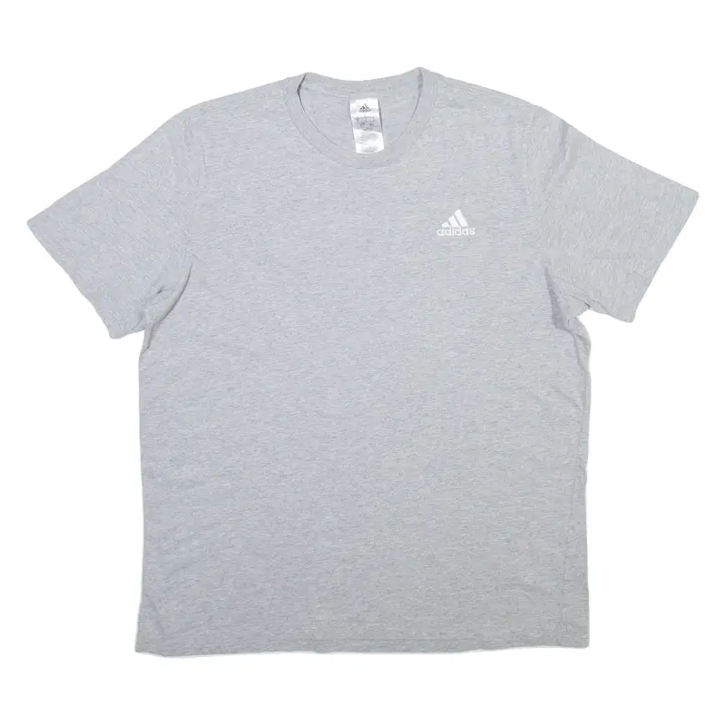 ADIDAS Mens T-Shirt Grey Crew Neck L