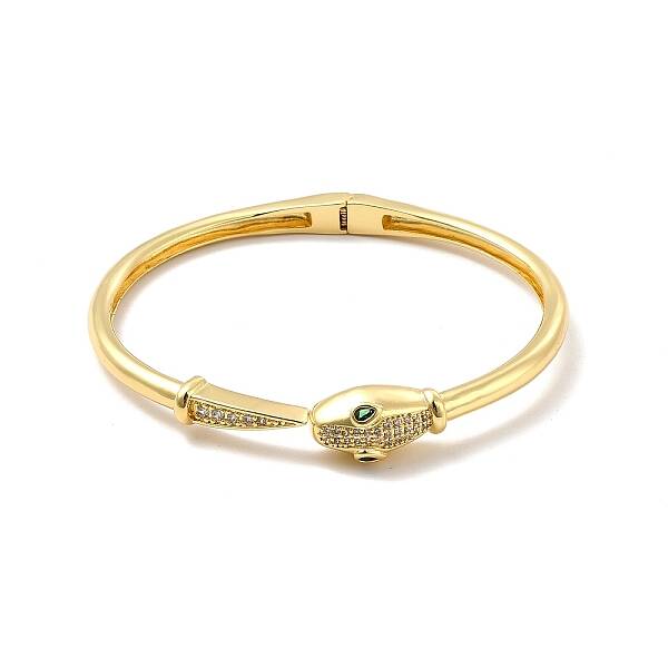 Cubic Zirconia Snake Cuff Bangle