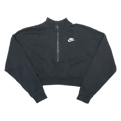 NIKE Cropped Womens Sweatshirt Black S