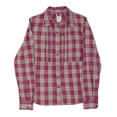 THE NORTH FACE Shirt Purple Plaid Long Sleeve Womens S