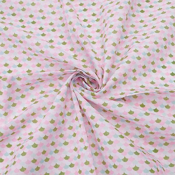 Polyester Mermaid Fish Scale Pattern Fabric
