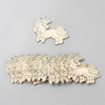 Unicorn Unfinished Wood Pieces