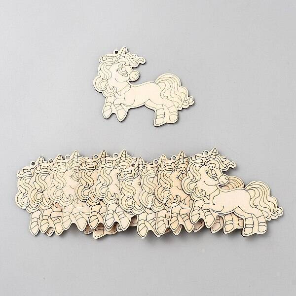 Unicorn Unfinished Wood Pieces