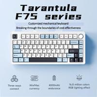 Maveek x Aula F75 Creamy Keyboard Wireless 75% Mechanical Keyboard Hot Swappable Gaming Keyboard with Five-Layer Padding&Knob...
