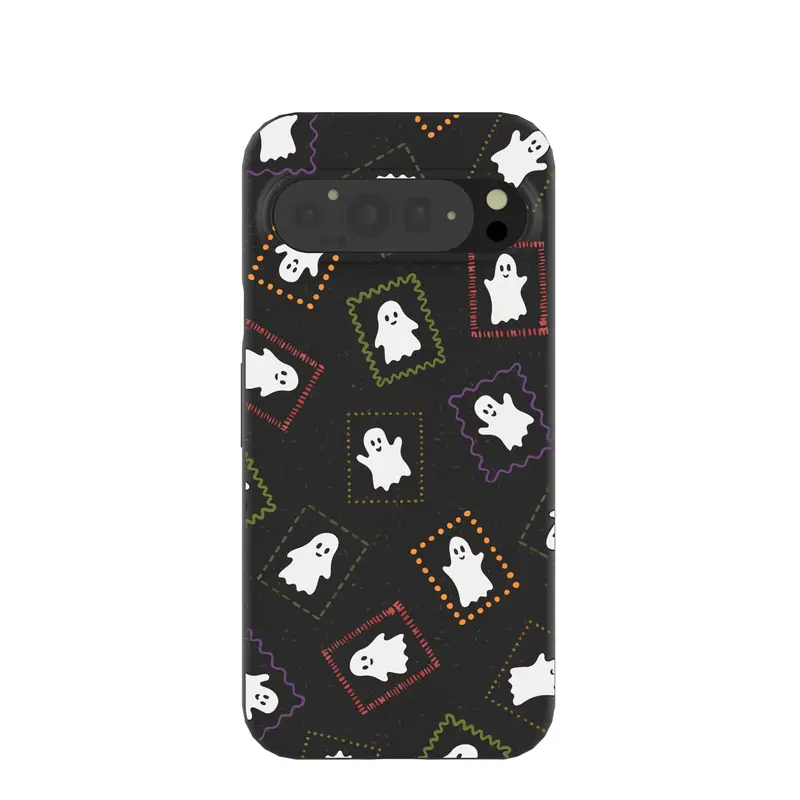 Black Ghost Stamps Google Pixel 9 Pro XL Case