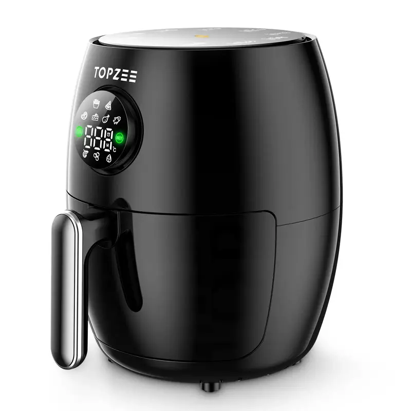Air Fryer,Led Compact 2-Qt, Fast TurboModes140-400°F Evenly Results withPreciseTemperature Control, 98% Less Oil, Roast,Bake...
