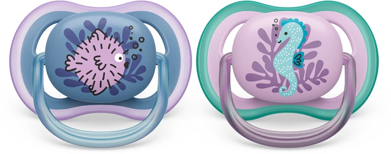 Philips Avent Ultra Air 6-18 months pacifier Sea baby girl 2 pieces