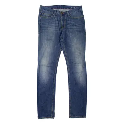 TOMMY HILFIGER Altered Mens Jeans Blue Slim Straight Stone Wash W34 L34