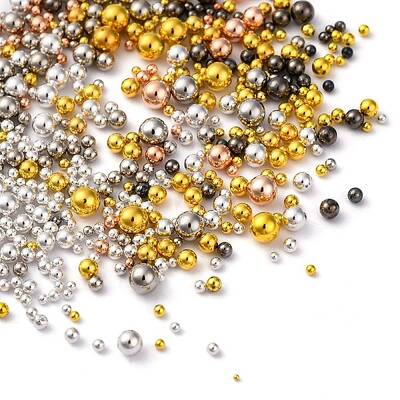 5 Bags Stainless Steel Micro Beads