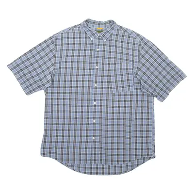 TIMBERLAND Mens Shirt Blue Check XL