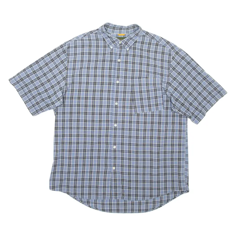 TIMBERLAND Mens Shirt Blue Check XL