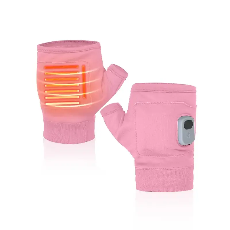 Portable Heating Gloves with Digital Display, 1 Pair Rechargeable Hand Warmer, Heated Gloves with Three Temperature Modes for...