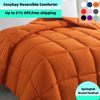 【Love my Home 】Cosybay Down Alternative Comforter with 4 corner Tabs, All-season Lightweight Reversible comforter - Inclu...