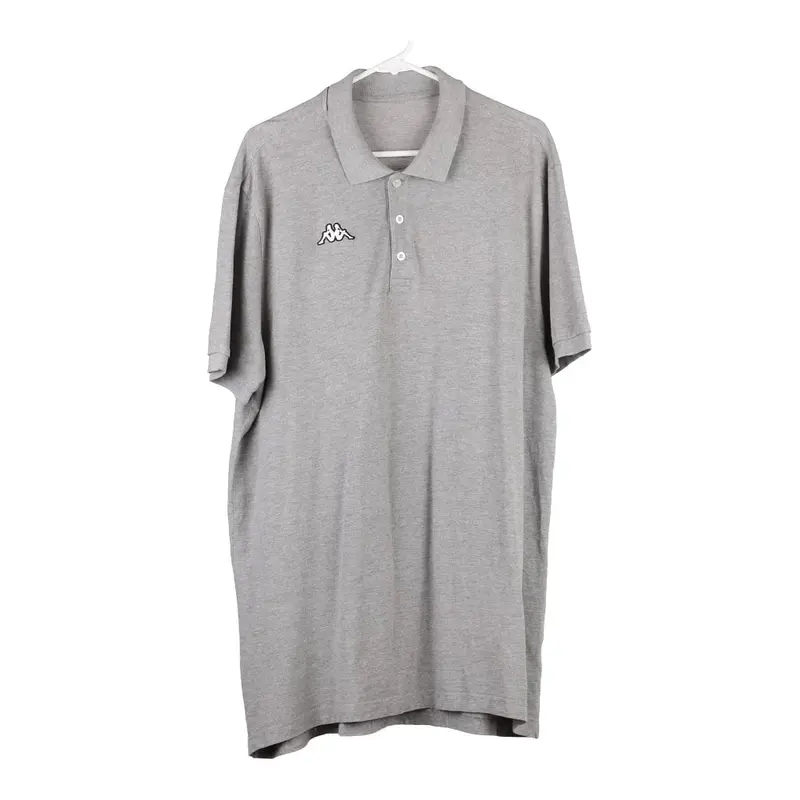 Kappa Polo Shirt - XL Grey Cotton