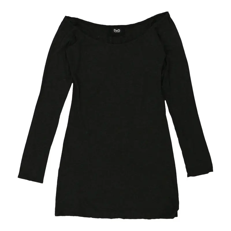 Dolce & Gabbana T-Shirt Dress - Large Grey Viscose | Size: large