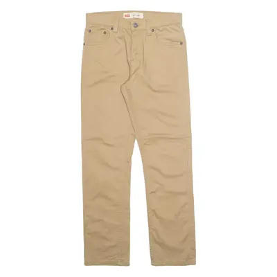 LEVI'S 511 Boys Trousers Beige Regular Straight W28 L28