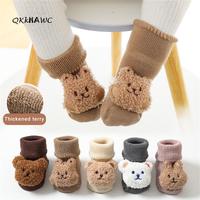Baby Socks Slipper Socks Kids Newborn Warm Thick Grip Socks Cosy Winter Christmas Socks