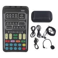i9 Voice Changer Sound Card Portable Handheld Microphone Voice Changer