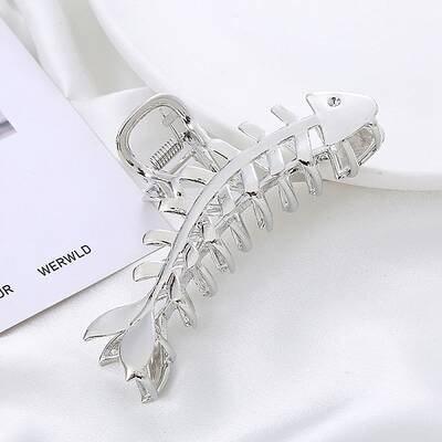 Fishbone Zinc Alloy Claw Hair Clips