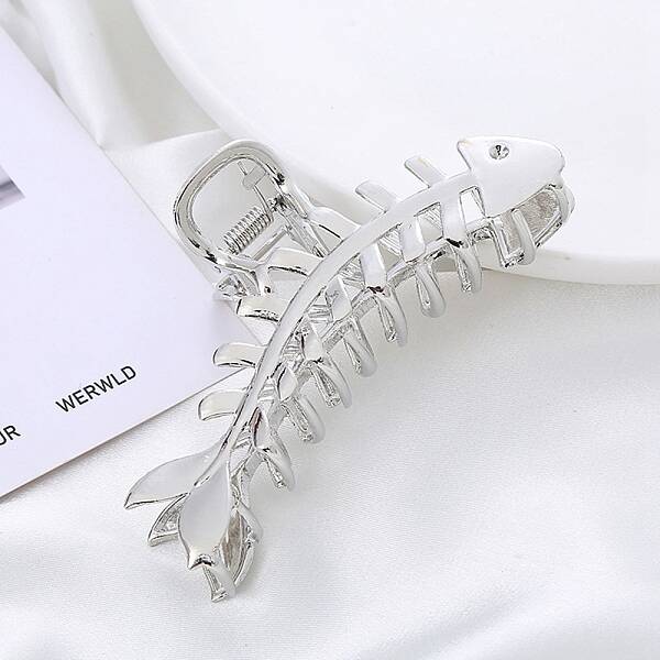Fishbone Zinc Alloy Claw Hair Clips