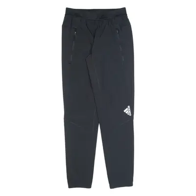 ADIDAS Womens Track Pants Black Skinny S W26 L30