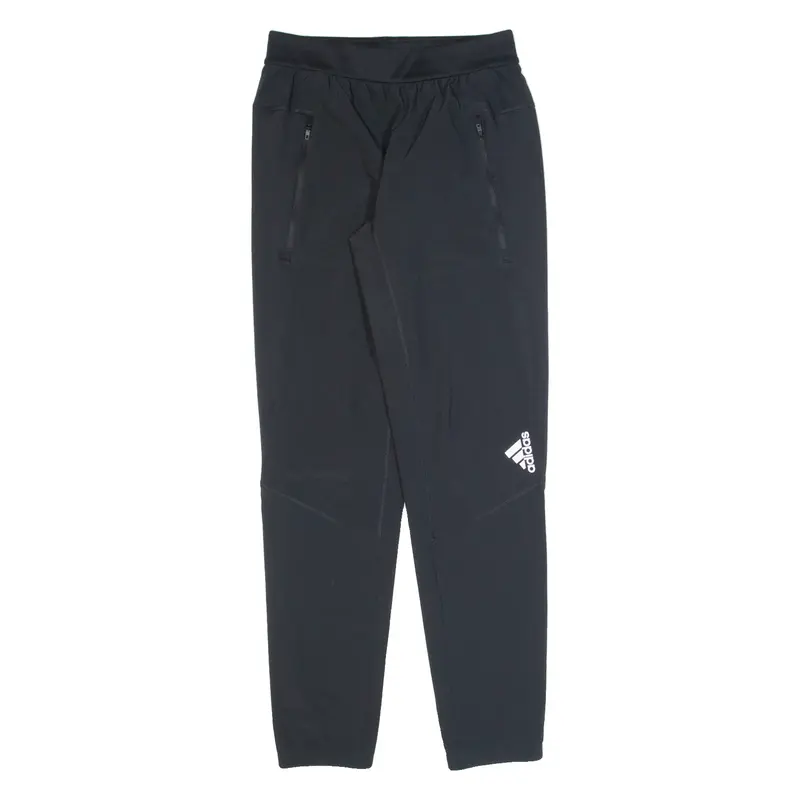 ADIDAS Womens Track Pants Black Skinny S W26 L30