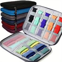Watch Band Organizer Case, 1 Count Portable Travel Watch Band Storage Bag with Zipper, Organizing Watchband Holder Case for I...