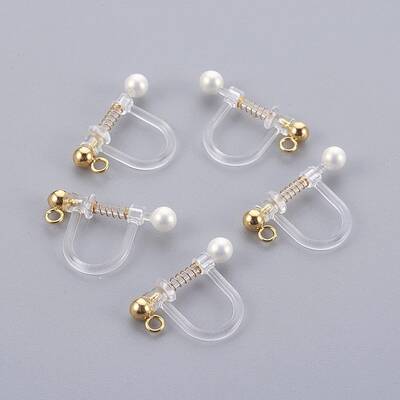 Plastic Clip-on Earring Findings
