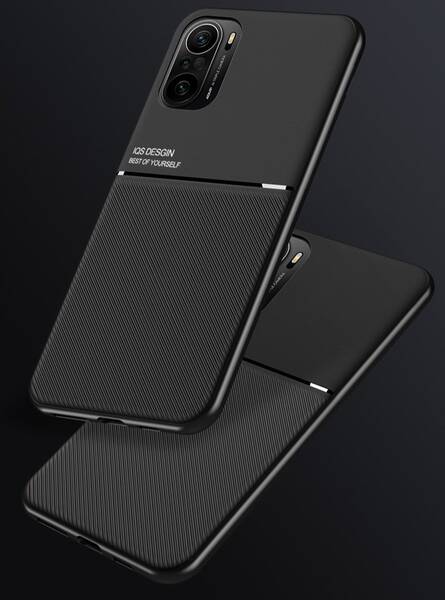 Anti-fall PU Leather Phone Case With Built-in Magnetic Plate For Car Mounts/Holders Xiaomi Bumber Cover