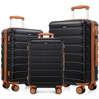 Miusse Luggage 3 Piece Set Suitcase Spinner Hardshell Lightweight TSA Lock#Outdoorfun Travel Essentials Luggagesets Durable