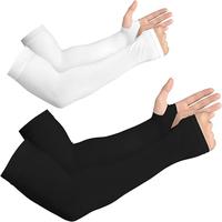 4 Pairs UV Sun Protection Arm Sleeves for Men Women UPF50+, Compression Sleeves for Cycling, Driving, Running, Riding, Fishin...