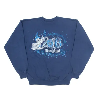 HANES Disneyland Resort 2016 Blue Sweatshirt M