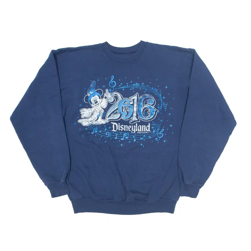 HANES Disneyland Resort 2016 Blue Sweatshirt M
