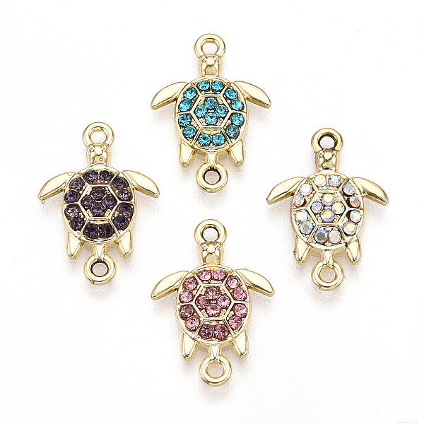 Alloy Rhinestone Connector Charms