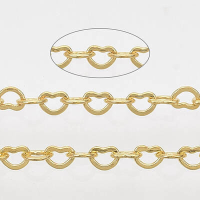 Soldered Brass Heart Chains