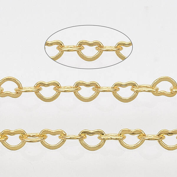 Soldered Brass Heart Chains