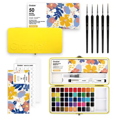 Grabie All-In-One Premium Watercolor Set of 50, TikTokShopRestock, FallFreshness
